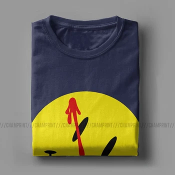 Watchmen Vīriešu T Krekli Smaidiņu Dr. Manhattan Emo Nihilist Varoņi Gadījuma Tee Krekls Ar Īsām Piedurknēm T-Krekls Tīras Kokvilnas Plus Lieluma