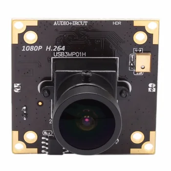 WDR Fisheye USB Kameras modulis H. 264 30fps 1920*1080 izšķirtspēju Aptina AR0331 Plašu Dinamisko Diapazonu PCB kameras valdes digital audio