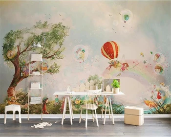 Wellyu Custom tapetes papel de parede 3d foto sienas обои cute karikatūra koka bērnu istabu, dzīvojamā istaba fona tapešu