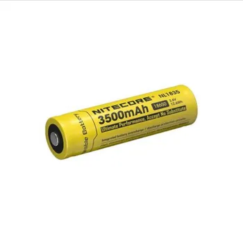 Wholesal Nitecore NL1835 18650 3500mAh(jaunā versija NL1834)3,7 V 12.6 Wh Uzlādējamā Li-on Baterija augstu kvalitāti, ar aizsardzību