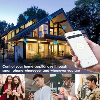 WiFi Smart Sienas Touch Gaismas Slēdzi 1-3 Banda Smart Life/Tuya Bezvadu APP Tālvadības Stikla Paneli Darbu ar Alexa, Google Home