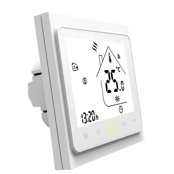 Wifi Termostats Balss Kontroles Elektriskās Grīdas Apkures Termostats, LCD Displejs Smart Temperatūras regulators Strādā ar Alexa 16A