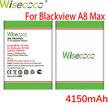 WISECOCO 4150mAh Akumulatoru Blackview A8 MAX Mobilo Tālruni Noliktavā Augstas Kvalitātes Akumulatora+Izsekošanas Numuru