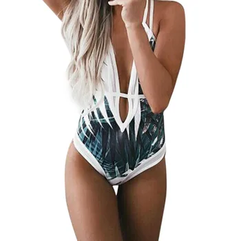 WOMAIL Modes 2019 Viens Gabals Iespiesti Dizaina Sexy Underweae Poliestera Materiāls Bodysuit Modes Sieviešu Apakšveļa 19MAR18