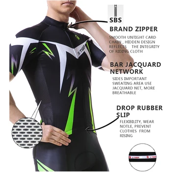 X-TIGER Vasarā Riteņbraukšana Svīteri MTB Velosipēds Apģērbu Ātri Sauss Sacīkšu Velosipēdu Apģērbu ar Īsām piedurknēm Breathale Riteņbraukšana Apģērbu Vīrietis