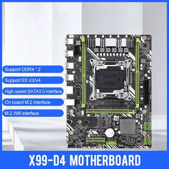 X99-D4 LGA2011 Pamatplates-3 E5 V3/V4 DDR4*2 M-ATX 64GB SATA3.0 USB3.0 PCI-E 16X Līdz 64GB DDR4 Mātesplati M. 2 Wifi (Mainboard)