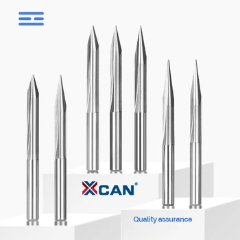 XCAN 2 Flauta Taisni Frēzēšanas 4mm Kāta V Formas Beigām Dzirnavas Koka, Akrila PVC Saplākšņi Griešanai ar CNC Router Engraving Bitu