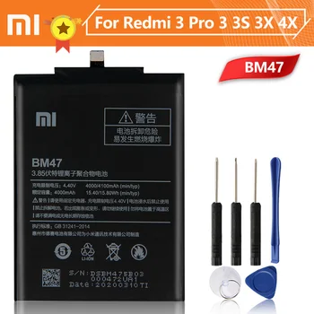Xiao Mi Xiaomi BM44 Tālruņa Akumulatora Xiaomi Redmi 2 Redmi 1S 2A BM22 Mi5 Mi 5 BM35 Mi 4C BM36 5S BM47 Redmi 3 3 Pro 3S 3X 4X
