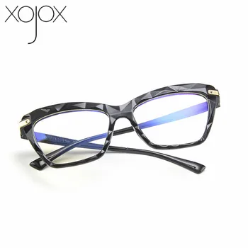 XojoX Optisko Zilā Gaisma Brilles Sievietēm, Briļļu Rāmji Pārredzamu Brilles Daudzstūru sadaļā PC Ultravieglajiem Viltus Brilles