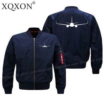 XQXON-2020. gadam New Augstas Kvalitātes Gaisa kuģi, Lidmašīnu BOEING 737-800 Dizaina Cilvēks Mēteļi Žaketes Karstā Pārdošanas Vīriešiem Pilota Jaka (Customizable) J722