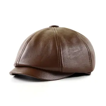 Xthree augstas kvalitātes Mākslīgās Ādas Vāciņš Vīriešiem Kritums Ziemas Klp Cepures Berete Gadījuma Snapback Beisbola cepure vīriešiem sievietes cepure, vairumtirdzniecība