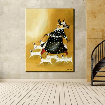 XX3084 slavenā Govju Chef sērijas Art Print Jennifer Garant Sienas plakātu, gleznu druka uz kanvas mājas dekorēšana bez rāmīša