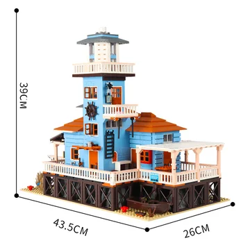 Yeshin 12002 Ielas Ēkas Rotaļlietas Bākas Modeli, Celtniecības Bloki, Ķieģeļi, 16050 Montāža Radošās Rotaļlietas Bērniem Ziemassvētku Dāvanas