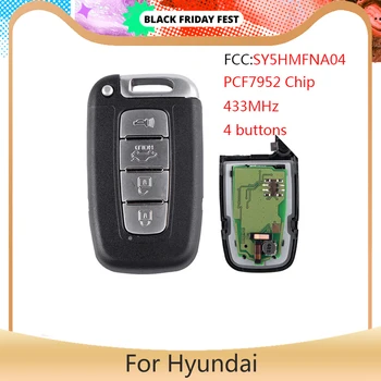 YLKGTTER 4 Pogas, Auto Tālvadības Smart Key Tērps KIA K2, K5 Rio Optima Sorento Mohave/ HYUNDAI I30 I45 Ix35 Genesis Equus 433MHz