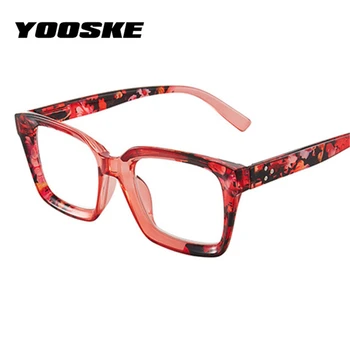 YOOSKE Laukumā Lasīšanas Brilles Sievietēm Vintage Ziedu Drukāt Hyperopia Brilles vecuma tālredzība +1.0 1.50 2.0 2.5 3.0 3.5 Dioptrijas