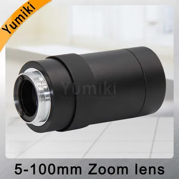 Yumiki 5-100mm Megapikseļu (MP HD manuālais fokuss manual iris maināmu fokusa CMOS/ CCD SDI CVI CCTV kameras objektīvs 1/3 CCTV lens CS mount