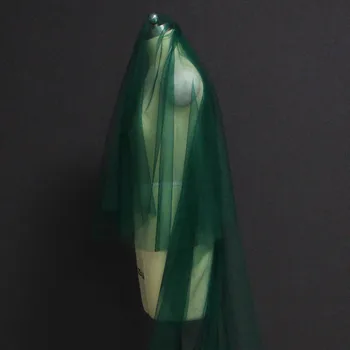 Zaļā Ilgi, Kāzu Plīvurs 2 T Mirdzēt Mežģīnes Segtu Seju, 3 M arābu Musulmaņu Līgavas Plīvuru ar Ķemmi Sārtums Aksesuāri Līgava