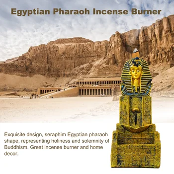 Zelta Inovatīvu Ēģiptes Faraons Sālsūdenim Vīraks Degļu Sveķu Amatnieku Roku darbs Un to ir Viegli Tīrīt Ar 10pcs Vīraks Konuss