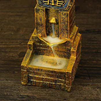 Zelta Inovatīvu Ēģiptes Faraons Sālsūdenim Vīraks Degļu Sveķu Amatnieku Roku darbs Un to ir Viegli Tīrīt Ar 10pcs Vīraks Konuss