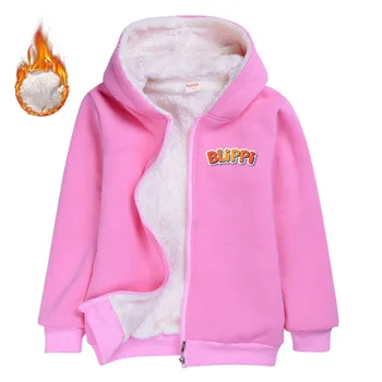 Ziemas BLIPPI jaunu produktu jaka kids rāvējslēdzēju krekls pelēkā vārna Zēni meitenes karikatūra jaka Bērnu sporta džemperis bērnu džemperis