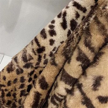 Ziemas Mākslīgās Kažokādas Leoparda Raksts Jaka 2020. Gadam Sieviešu Kapuci Modes Zaudēt Silts Mētelis Cute Meitenes Streetwear Sabiezēt Outwear Oversize