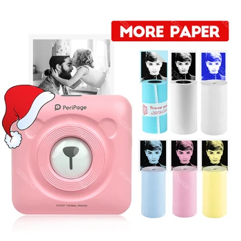 Ziemassvētku dāvanu bērniem, Meitenes draudzene pāris Mobilie Mini siltuma Bluetooth Printeri 58mm Peripage Foto Portatīvie printeri