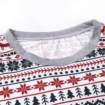 Ziemassvētku Pidžamu Nighty Ģimenes Kostīmi Ar Elka Koka Nightclothes Drukāšanas Garas Piedurknes Garas Bikses Rudens Ģimenes Ziemassvētki Sleepwear