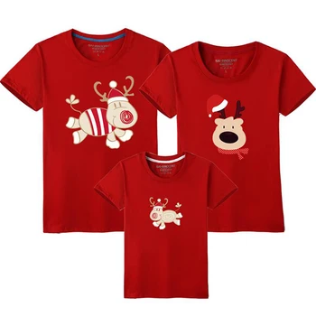 Ziemassvētku Tētis, Mamma Bērnam Drēbes Ģimenes Saskaņojot Tērpiem Drēbes, Māte, Meita, Tēvs, Dēls Apģērbs Izskatās Māmiņa un Man T-krekls