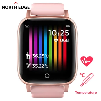 ZIEMEĻU MALU Vīriešu, Sieviešu Smart Skatīties Temperatūra Pasākums EKG Sirds ritma Darbojas Sporta un Fitnesa Dziesmu Smartwatch Android, IOS
