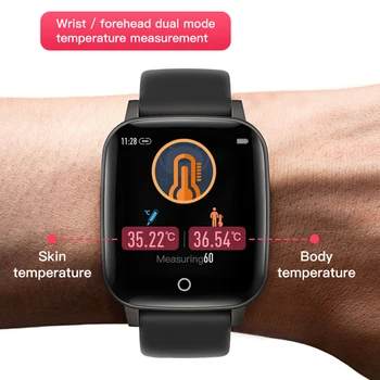 ZIEMEĻU MALU Vīriešu, Sieviešu Smart Skatīties Temperatūra Pasākums EKG Sirds ritma Darbojas Sporta un Fitnesa Dziesmu Smartwatch Android, IOS