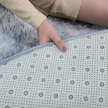 Ziemeļvalstu guļamistabā karājas grozā grīdas paklājs plīša kārta paklāju biezs sūklis bērnu anti-fall paklāju gultas paklājs bērnu lien paklājs