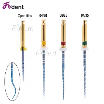 Zobu failus zilā elastīgu S3 failus endo rotācijas S-failus endodontiskās S-zilā niķeļa titainium instruments zobārstniecībā