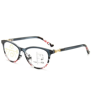 ZXTREE +1.0+1.5+2.0+2.5+3.0+3.5 Pakāpeniski Multi-focus Lasīšanas Brilles Sievietēm Metāla Anti-Blu-ray Pilna Kadra režīmā, Lasīšanas Brilles ZN29