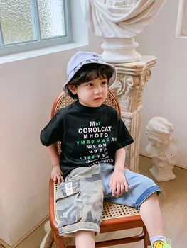 Zēni Kovboju Capri, Vasaras korejas Bērniem Bērnu Bikses 2020 