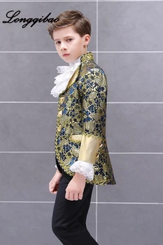 Zēns Eiropas bērnu tiesa, kostīms, kostīmi Princis Burvīgs Eiropas drāma skatuves sniegumu kleita Ziemassvētku drēbes bērniem