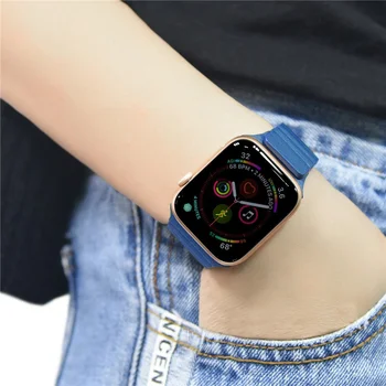 Ādas cilpas siksnas Apple skatīties joslas 44mm 40mm iwatch band 42mm 38mm watchband aproce apple skatīties, sērija 6 SE 5 4 3 2 1