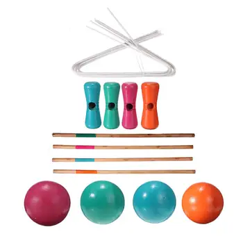 Āra Terases Kroketu-Set Goalball kroketu mācību kombināciju kopumu, klubi, bērnu rotaļlietas āra Rotaļlietas, sporta