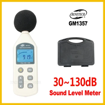 Ērts Mini Skaņas Līmeņa Mērītāji Trokšņa Testeri decibelos LCD Mērīšanas Rīks, Instruments GM1357-BENETECH
