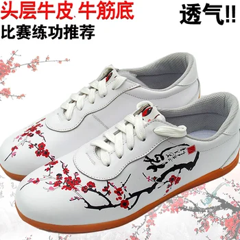 Ķīnas taichi kurpes ušu kurpes Īstas ādas kungfu taiczi zobenu Prakses changquan vīriešiem, sievietēm, bērniem, meitene, zēns bērniem