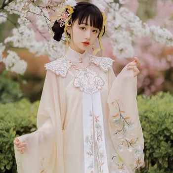 Ķīniešu Tradicionālā Hanfu Apģērbu Sievietēm Ming Dynasty Pincess Kleita Lady Vintage Ķīnas Tautas Deju Tērpu Austrumu Tang Uzvalks
